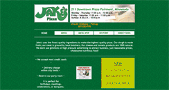 Desktop Screenshot of jakespizzafairmontmn.com